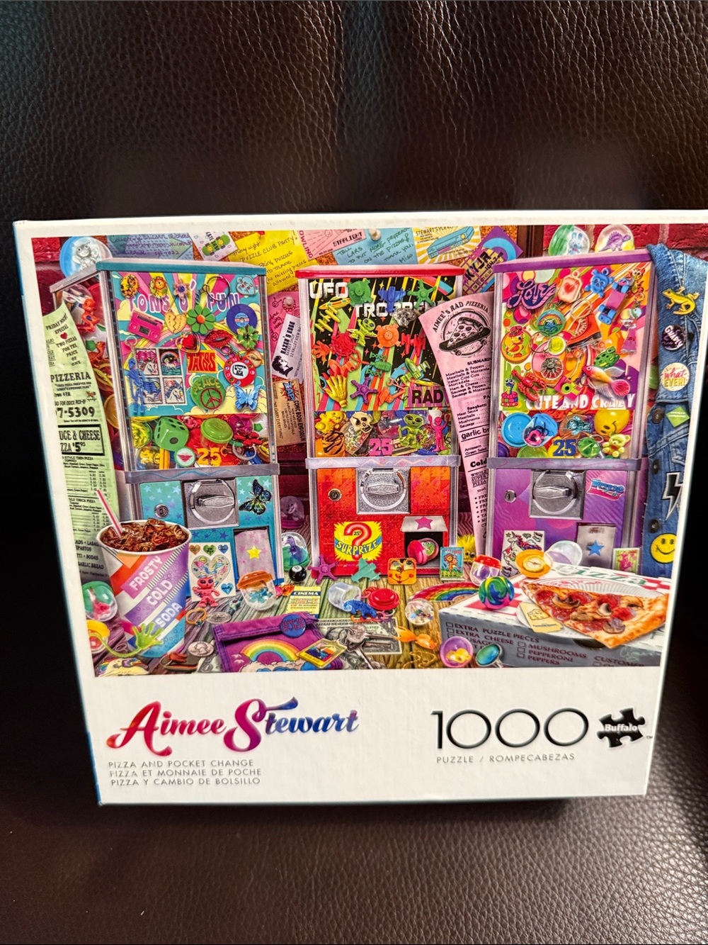 Aimee Stewart Pizza and Pocket Change. 1000 pieces jigsaw puzzle complete.